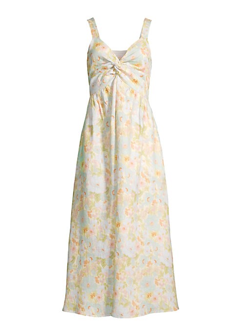 Twist Front Midi Dress