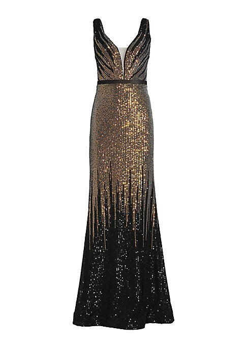 Sunburst Tulle Gown