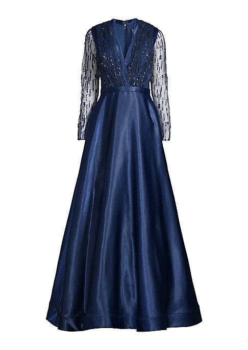 Lustrous Sleeve Gown