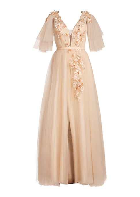 Romantic Tulle Blossom Gown