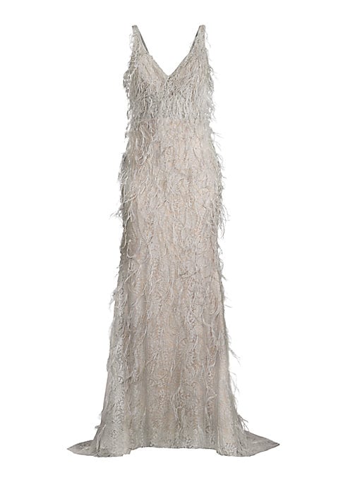 Feathered Tulle Elegance