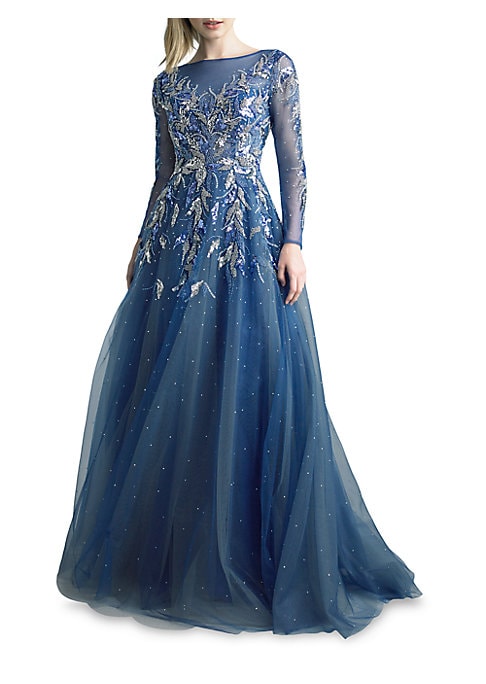 Sparkling A-Line Evening Dress