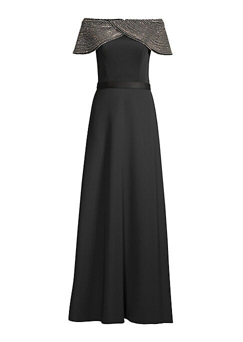 Glimmering Cape Gown