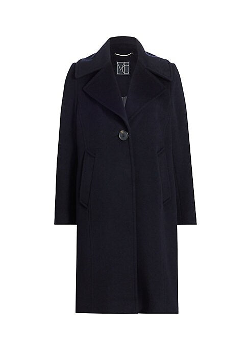 Chic Wide-Collar Wool Overcoat