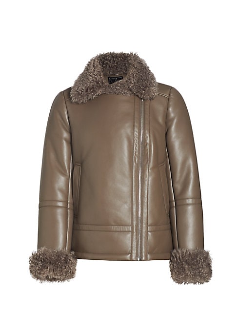 Faux Fur Moto Jacket