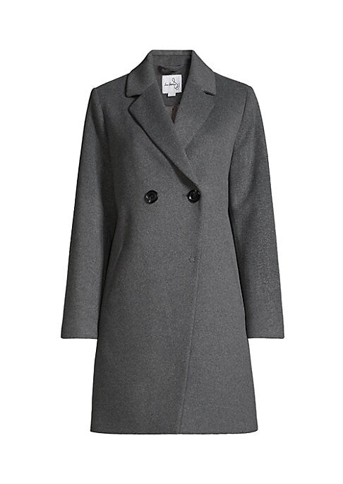 Chic Cutaway Wool Coat