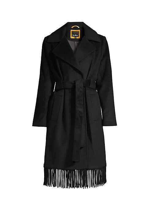Fringe Style Wrap Coat