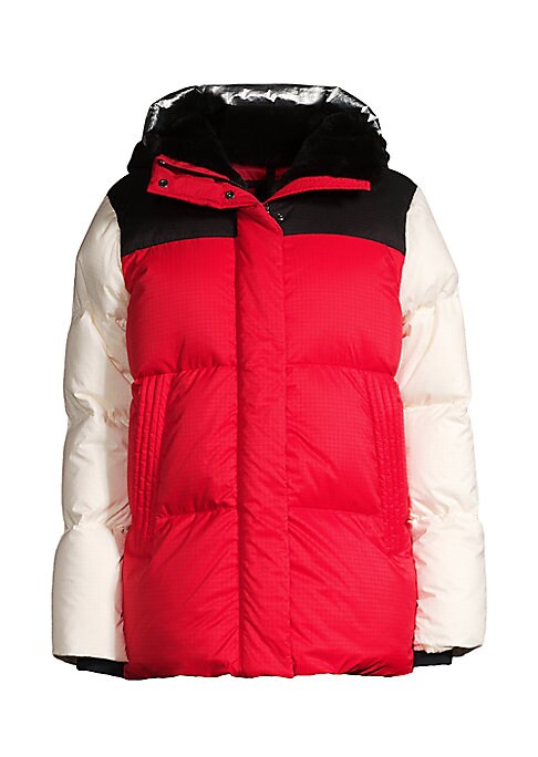 Chic Color Block Puffer