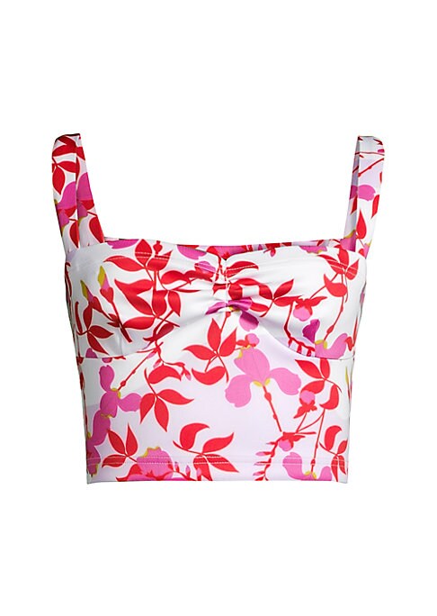 Floral Sweetheart Crop Top