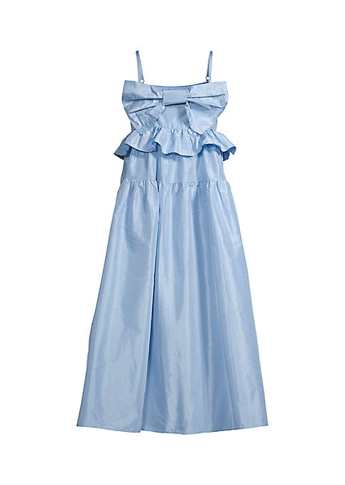 Silky Bow Midi Dress