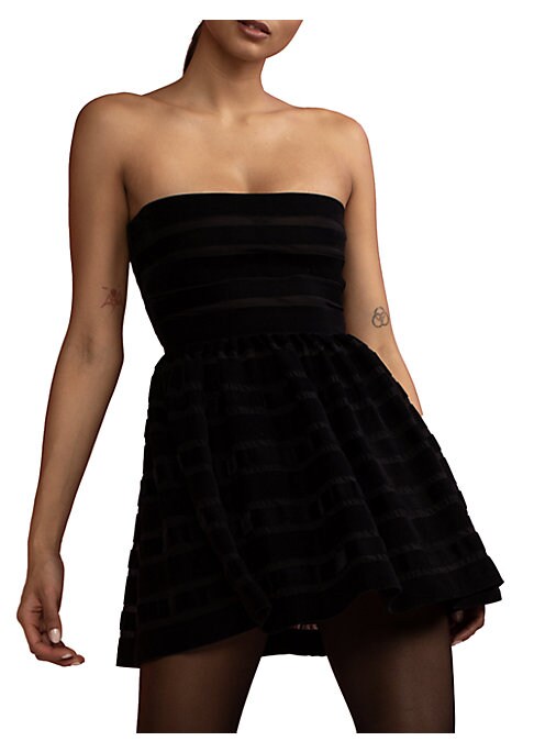 Velvet Tiered Mini Dress