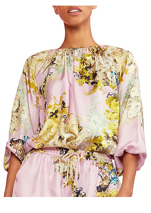 Swirl Silk Elegance Blouse