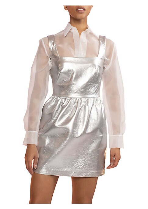 Shimmering Fit-and-Flare Dress