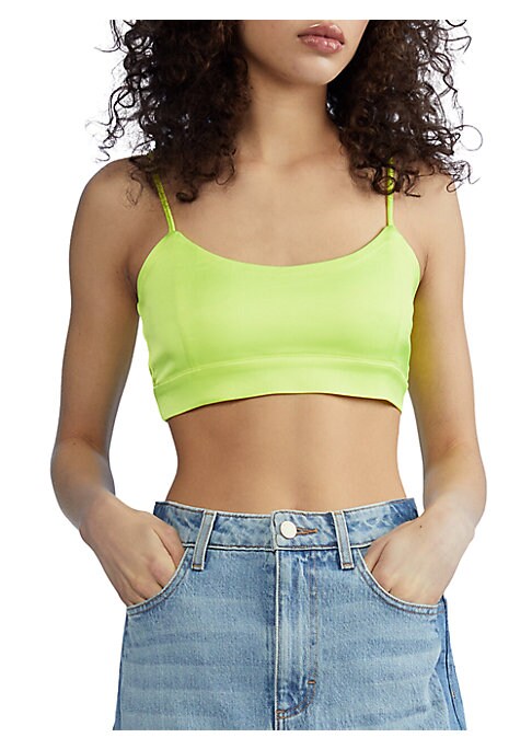 Satin Scoop Crop Top