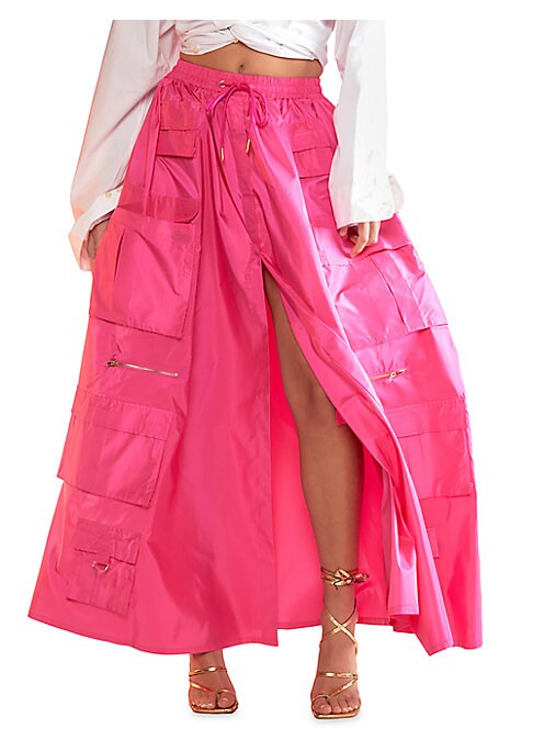 Chic Utility Maxi Skirt