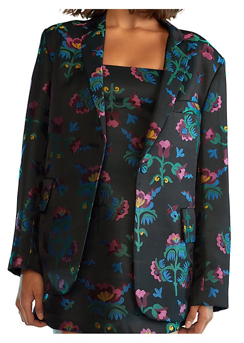 Floral Chic Statement Jacket