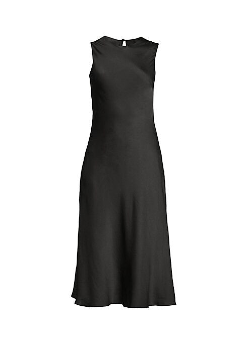 Lustrous Keyhole Midi Dress