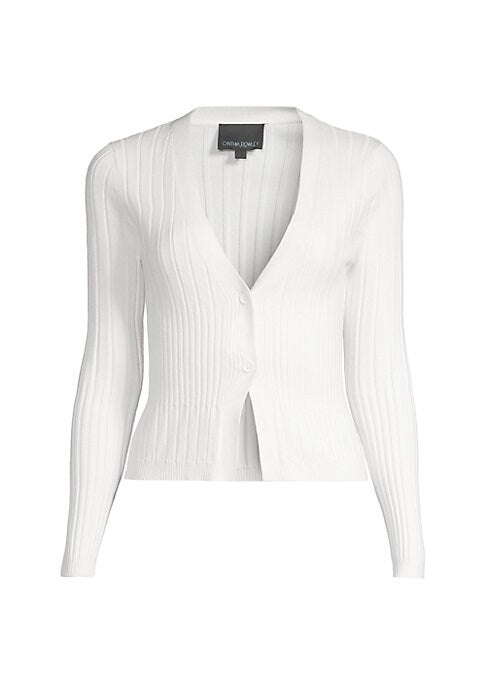 Ribbed Button-Up Cardigan