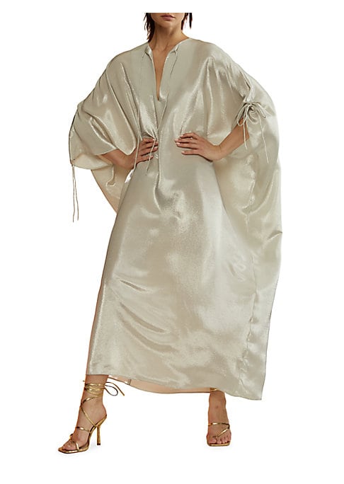Shimmering Silk Poncho