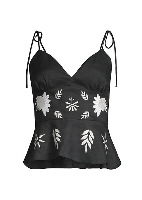Floral Peplum Tank