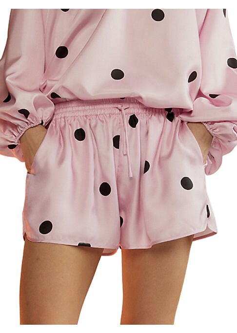 Silk Polka Dot Shorts