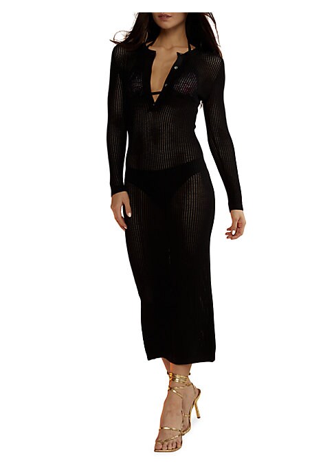 Chic Crocheted Midi Dress