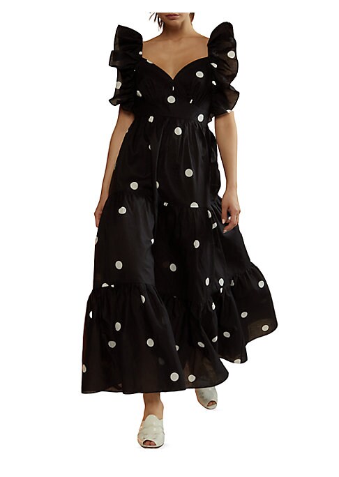 Flutter Dot Maxi Dress