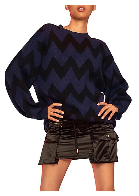 Bold Chevron Knit Sweater