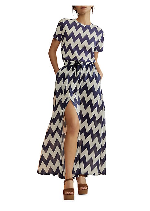 Chevron Chic Maxi Skirt