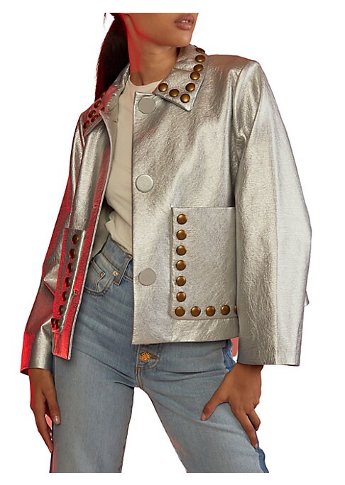 Glam Studded Crop Jacket