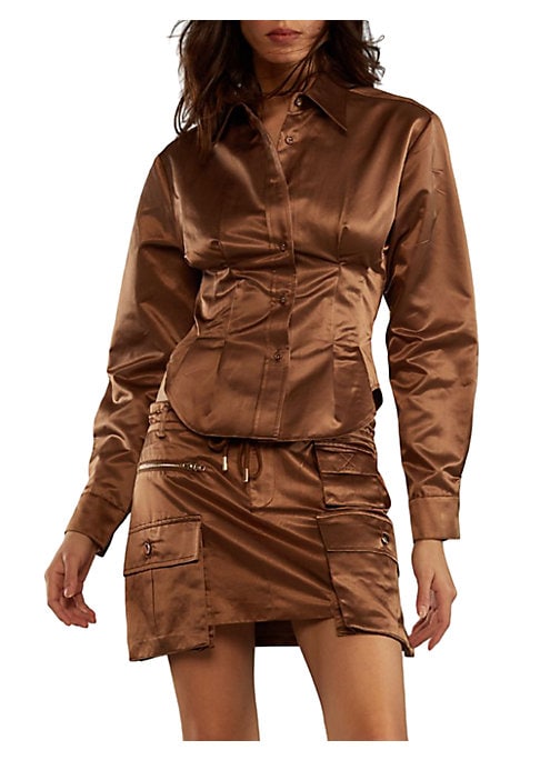 Lustrous Corset Blouse