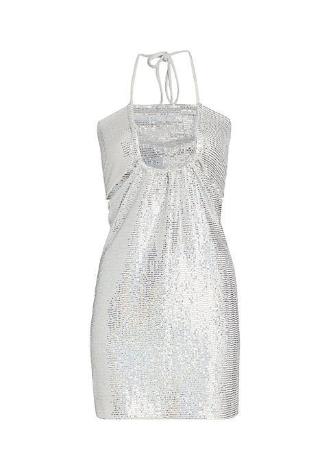 Glimmering Cut-Out Dress