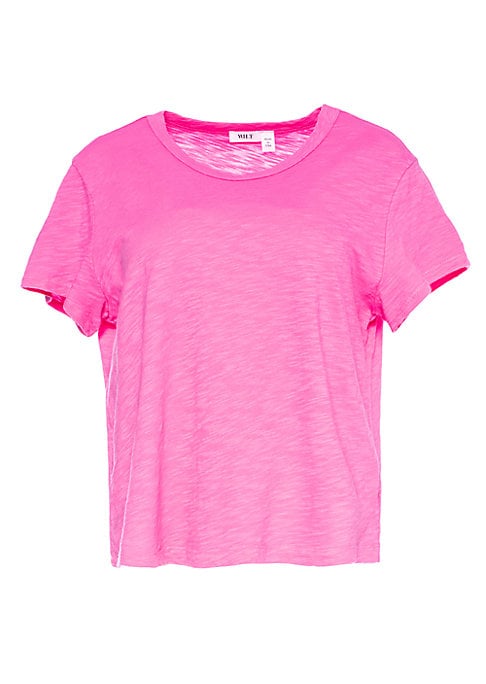 Cropped Cotton Crew Tee