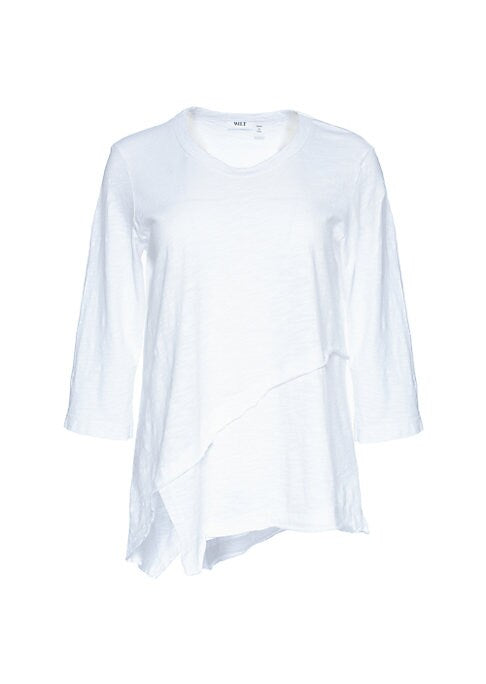Effortless Slub Crossover Top