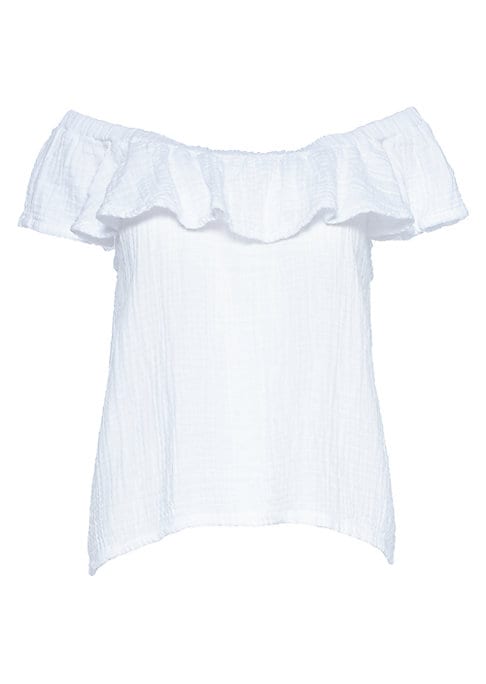 Gauzy Flounce Top