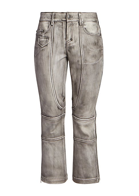Cropped Leather Chic Pants