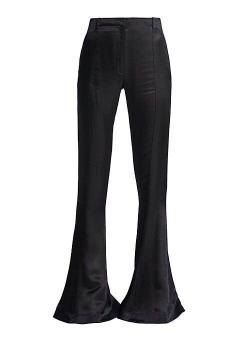 Satin Flare Trousers