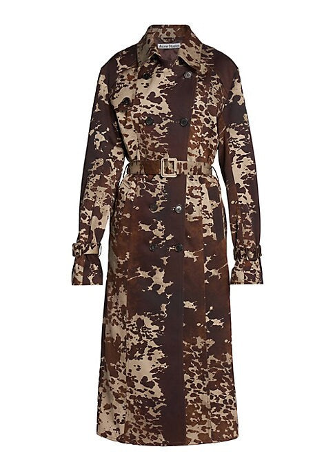 Cow-Print Chic Coat