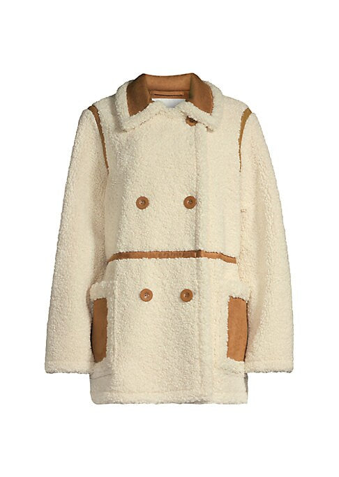 Suede Trim Relaxed Jacket