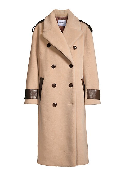 Faux Leather Oversized Trench