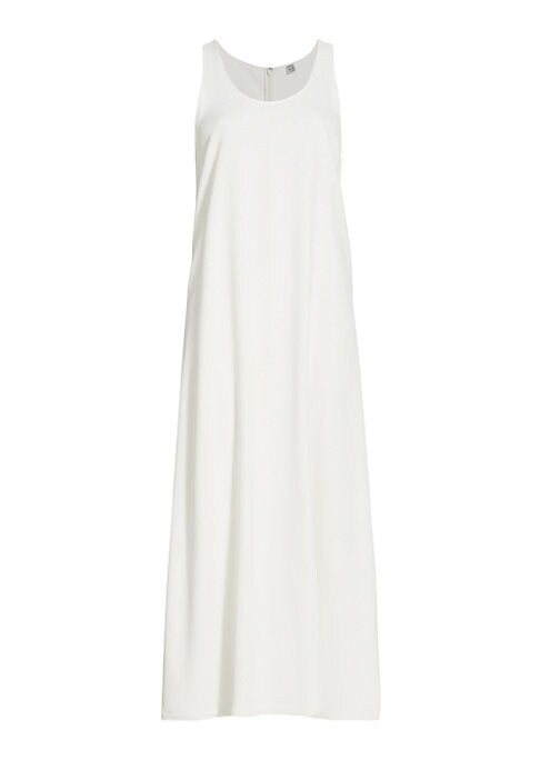 Plunge Neck A-Line Dress