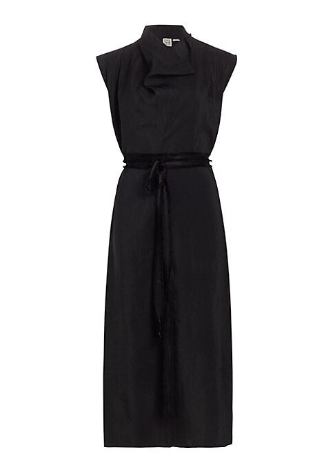 Elegant Draped Midi Dress