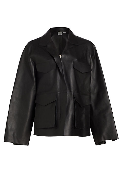 Leather Utility Jacket