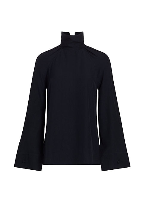 Chic High-Collar Blouse