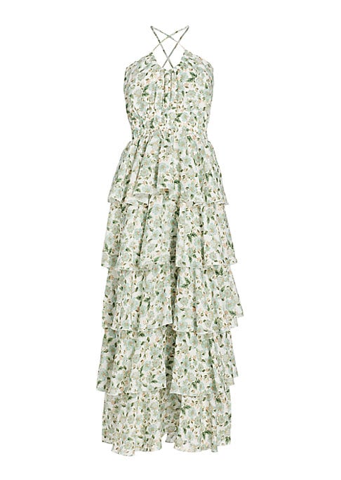 Floral Ruffle Maxi Dress