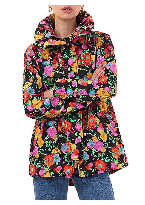 Floral Hooded Zip Jacket