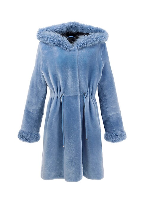 Luxe Hooded Shearling Coat