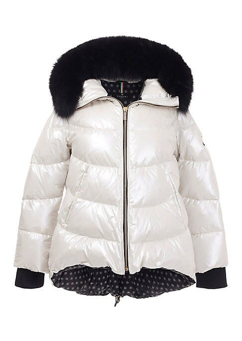 Metallic High-Low Jacket