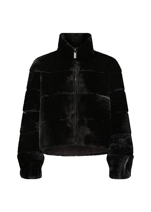 Cozy Cropped Shearling Jacket