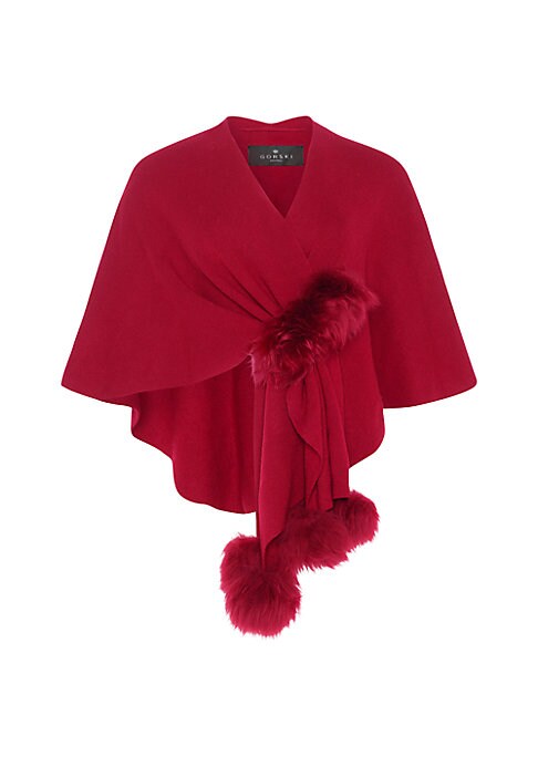 Luxe Wool Pompom Wrap